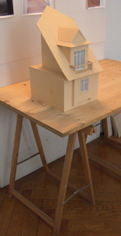 Modell neuer Balkon nach Westen